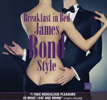 Breakfast in bed James Bond style