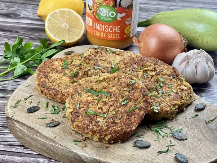 Pljeskavice od tikvice, kinoe i leblebije